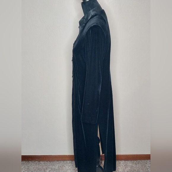 R&M RICHARDS by Karen Kwang velvet long sleeve kimono size L - Picture 3 of 5
